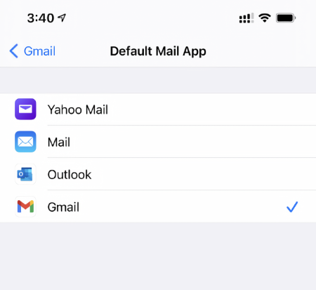 Сделайте Gmail почтовым клиентом по умолчанию