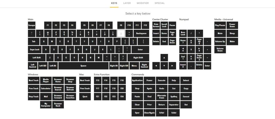 Веб-настройка Drop Shift Mechanical Keyboard
