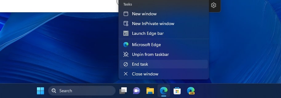 Windows 11 панель задач