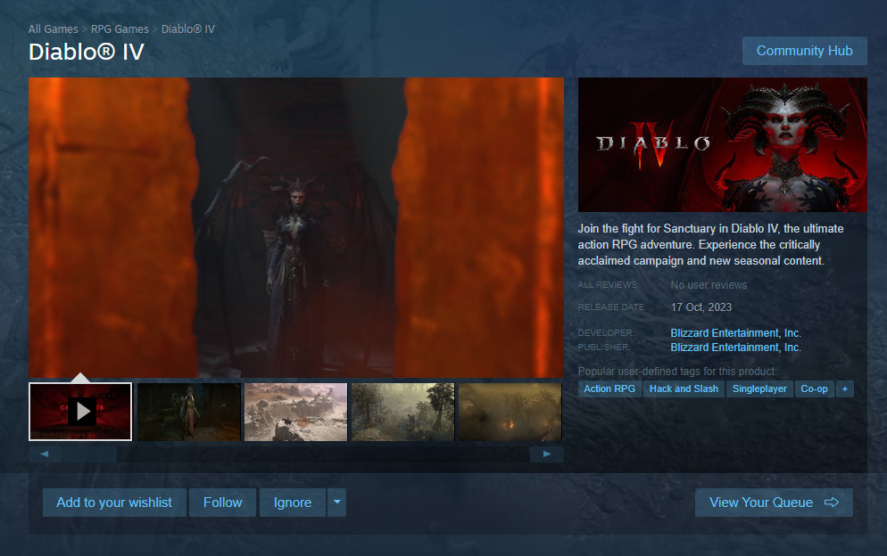 Diablo IV Steam