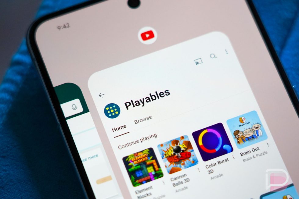 Youtube playables