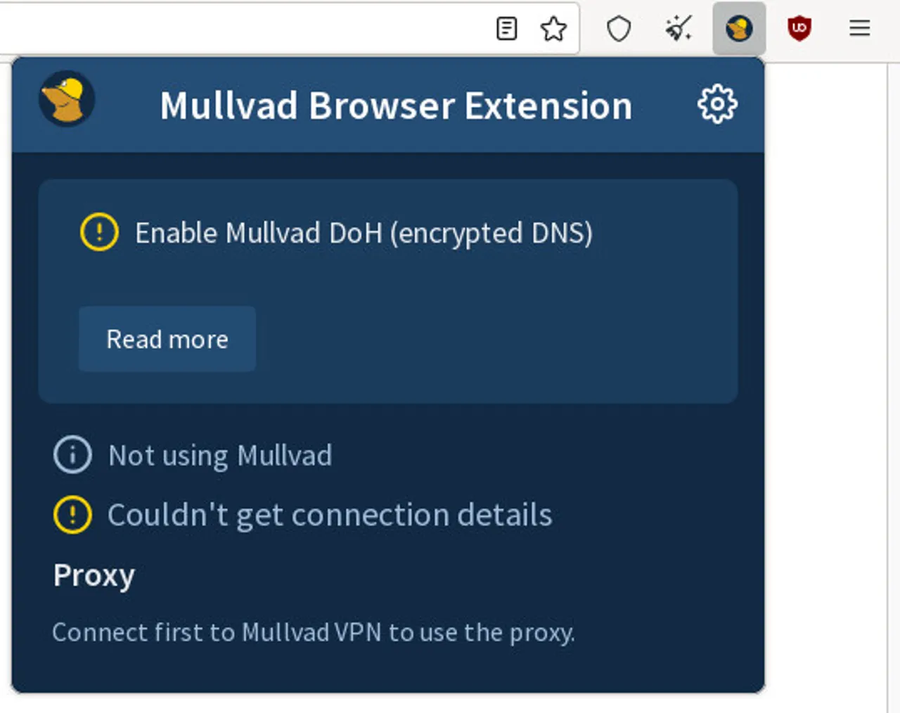 Расширение Mullvad Browser