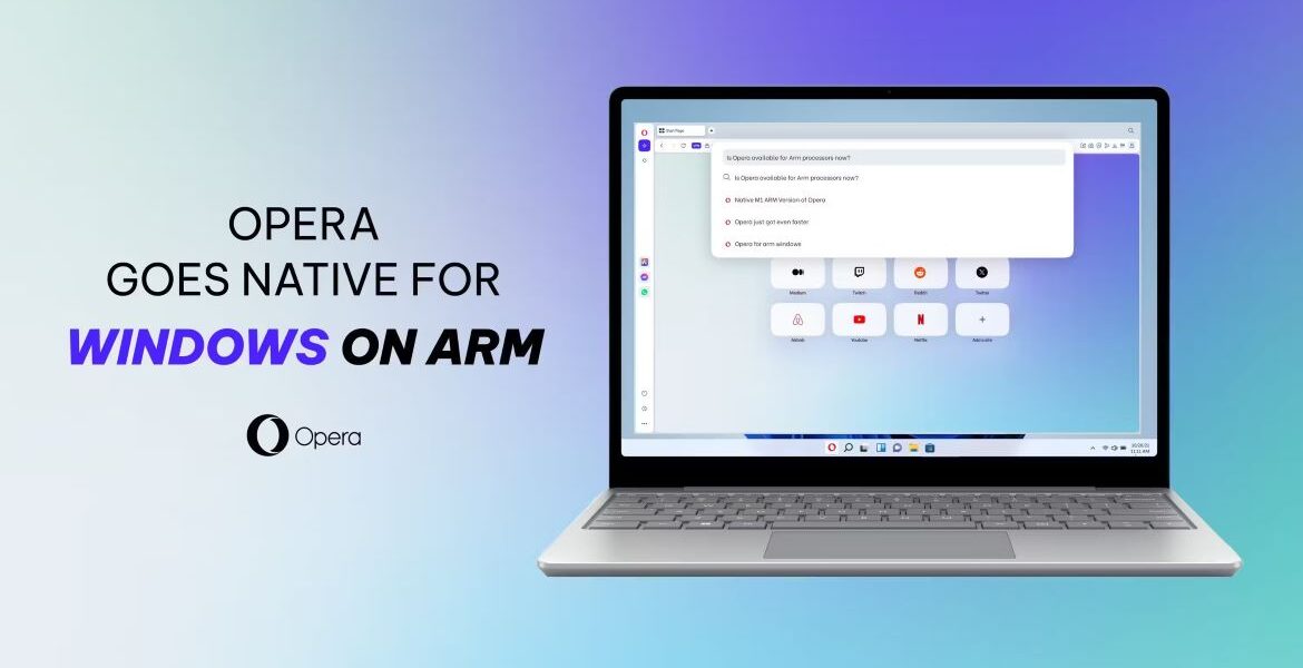 Представлена версия браузера Opera под Windows 11 на Arm