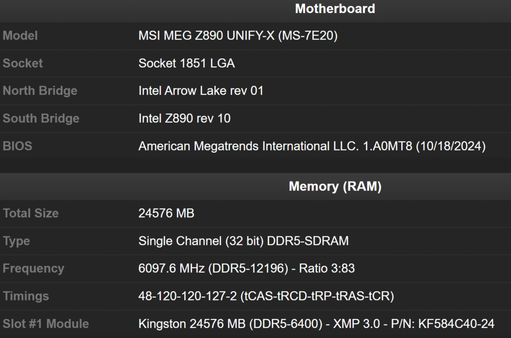 MSI MEG Z UNIFY X