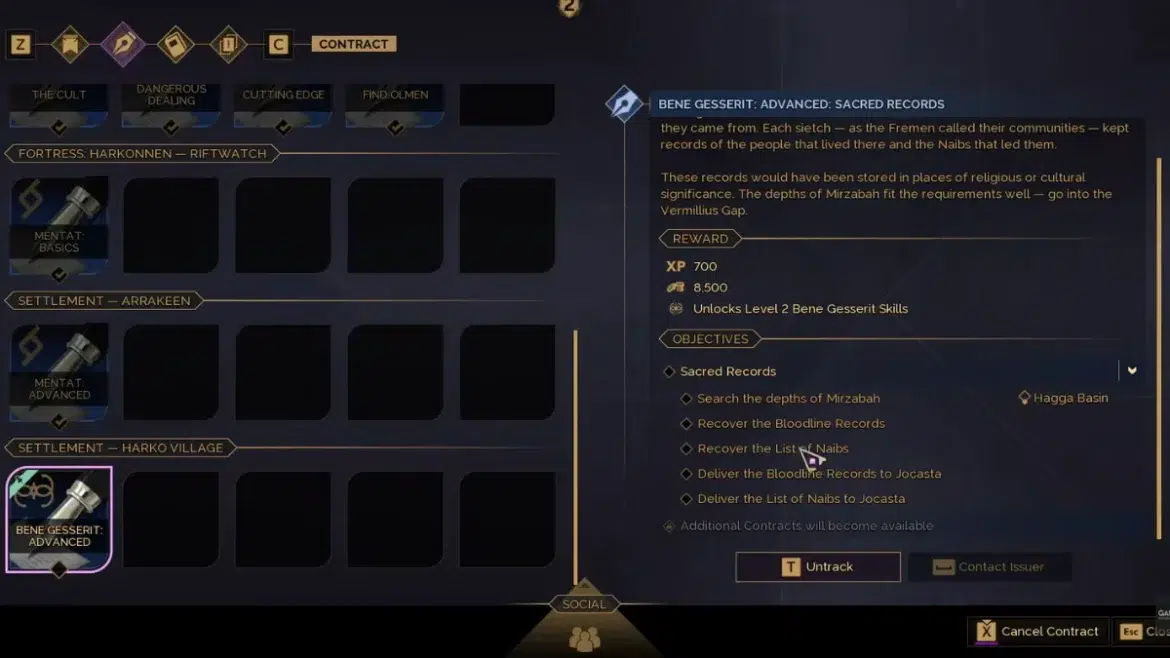 Путеводитель по квесту Священные записи в Dune Awakening