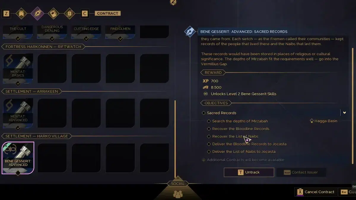 Путеводитель по квесту Священные записи в Dune Awakening