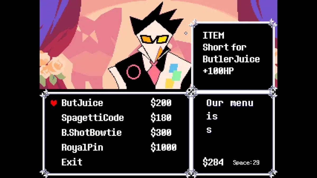 Где найти галстук бабочку BShot в Deltarune