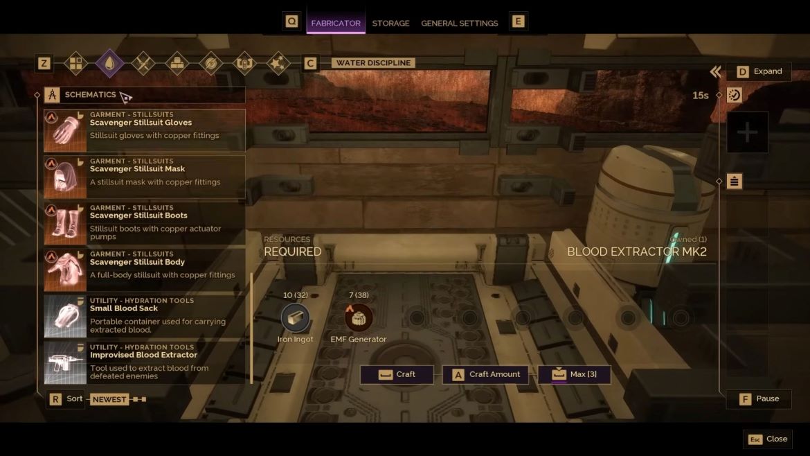Станки для создания предметов в Dune Awakening