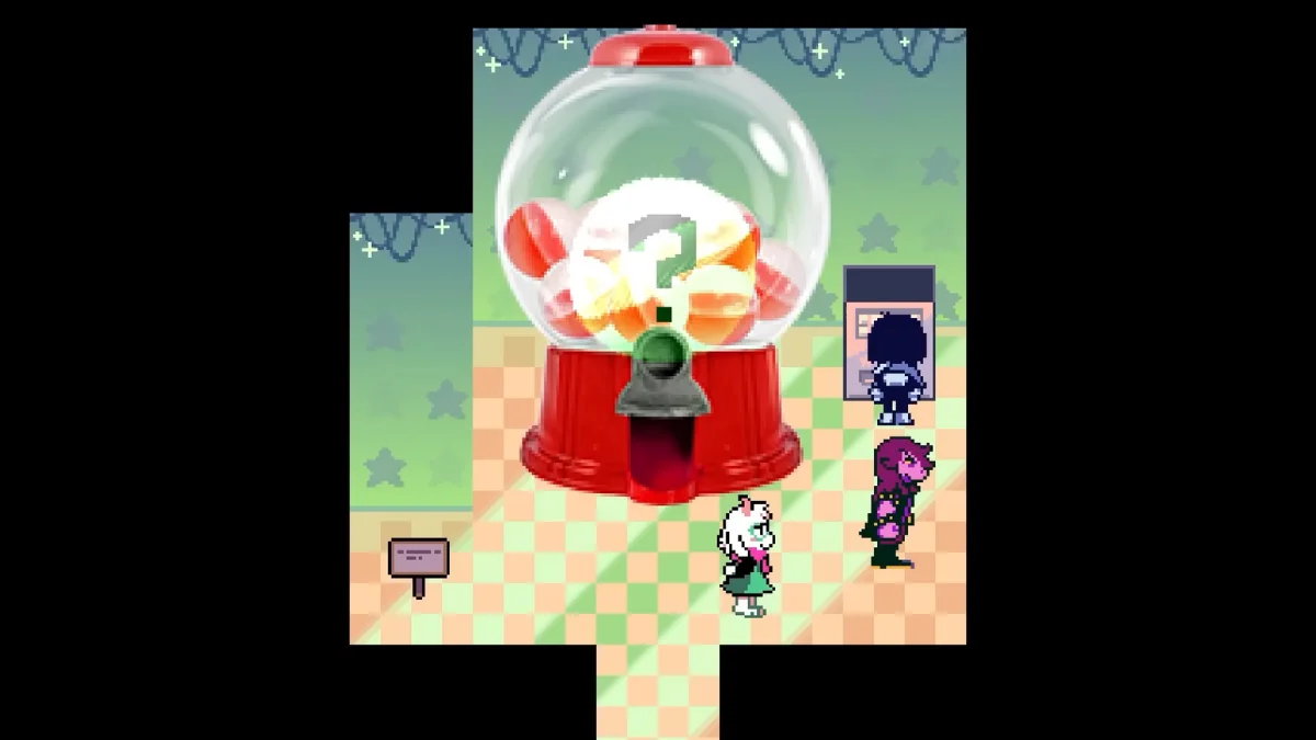 Автомат с жевательными резинками в Deltarune