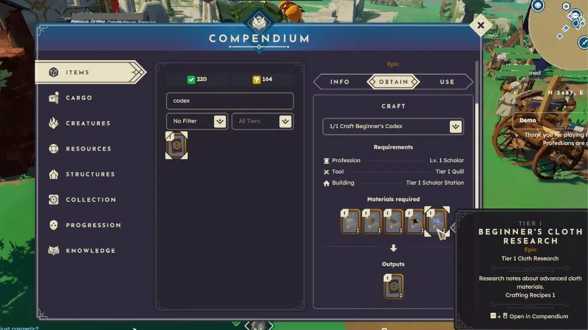 Как получить Codex в BitCraft Online Как получить Codex в BitCraft Online