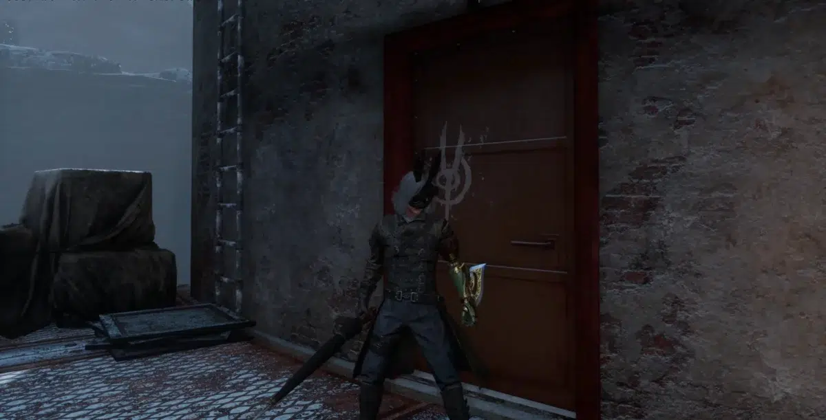 Секретная дверь убежища Чёрного Кролика №