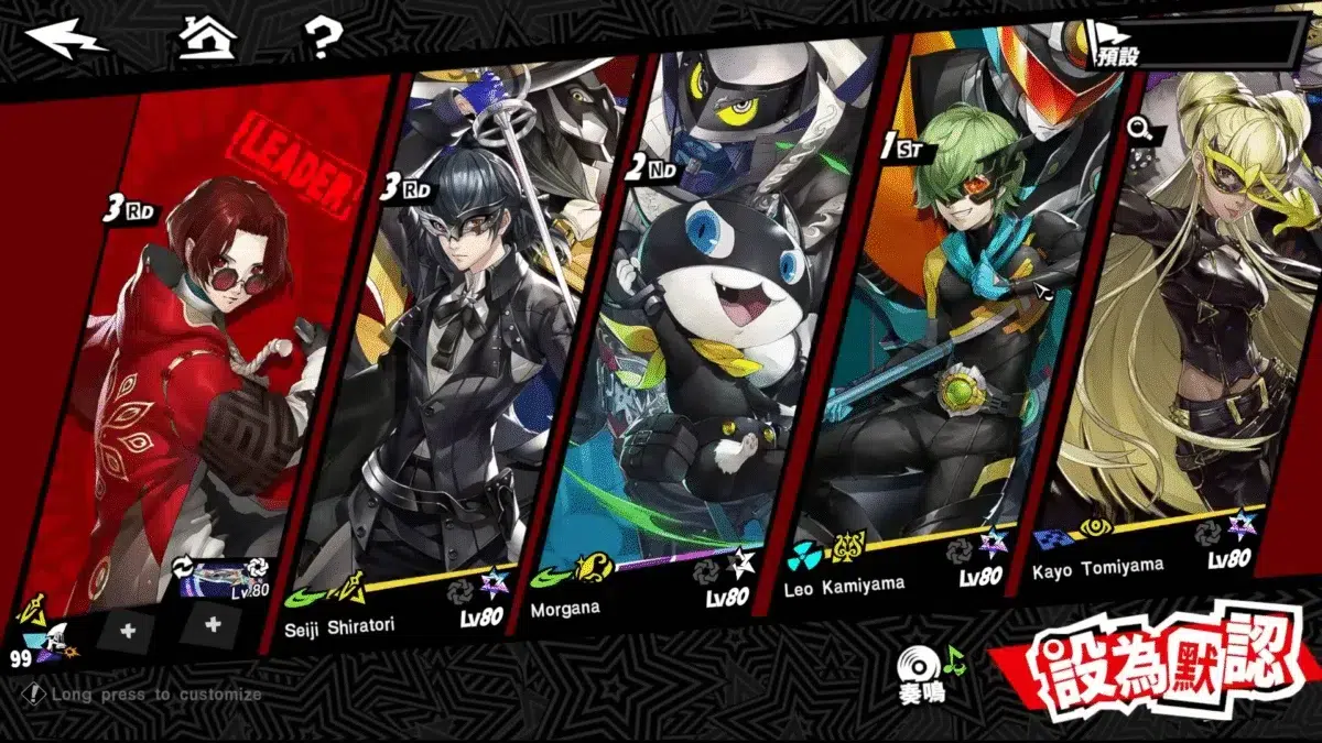 Лучшая ветровая сборка команды в Persona 5 The Phantom X Лучшая ветровая сборка команды в Persona 5 The Phantom X