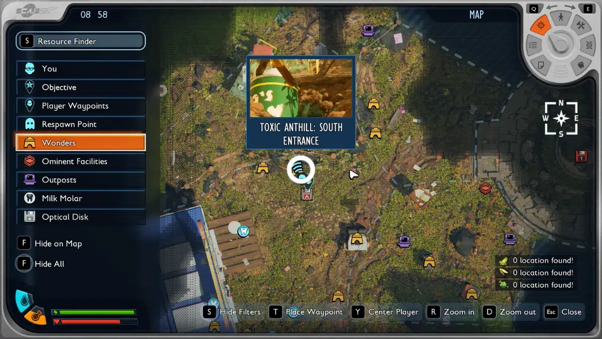 Местоположение Глубинного копья в Grounded Местоположение Глубинного копья в Grounded