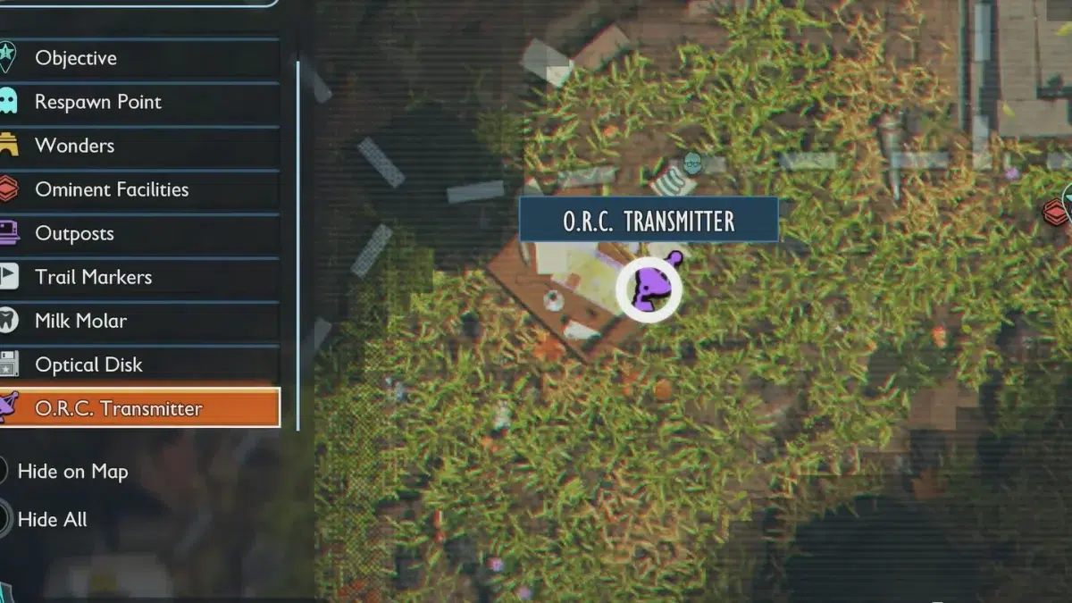 Местоположение передатчика ORC в Церемонии Кафедра