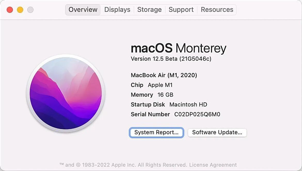 Как узнать версию macOS