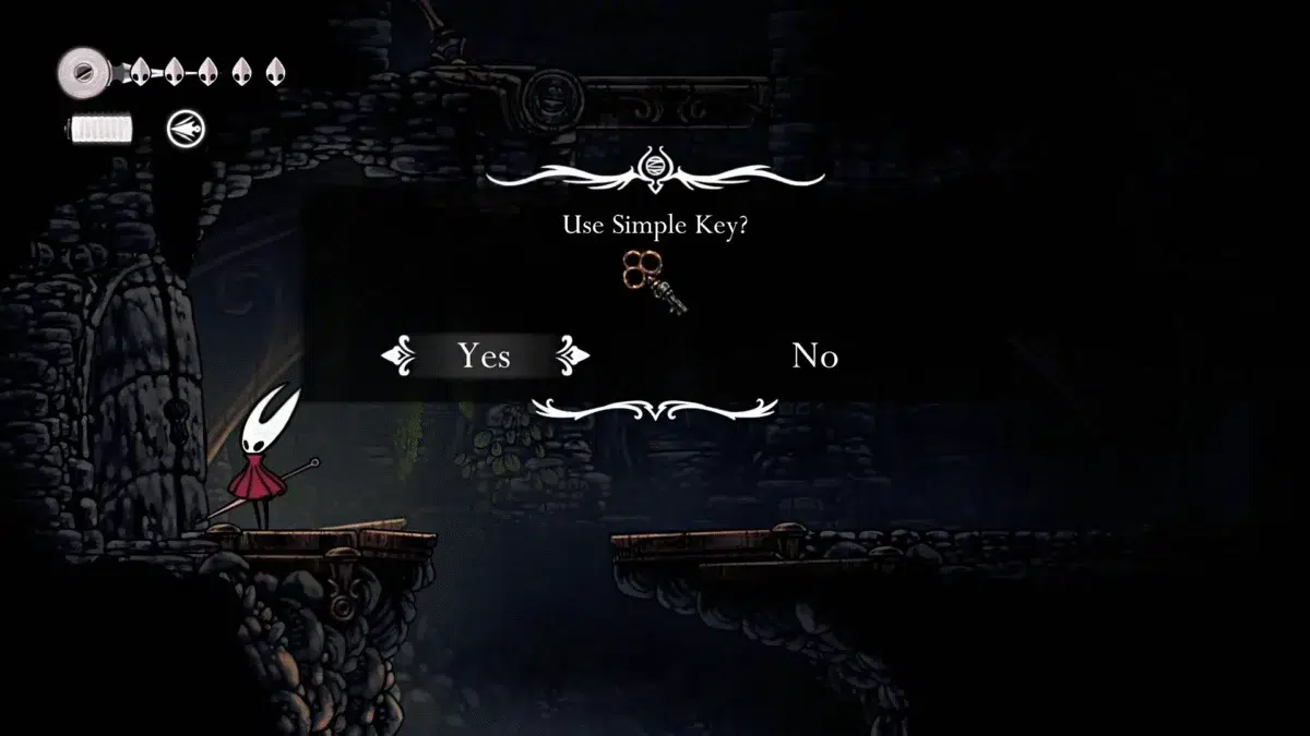 Локация и использование Простого Ключа в Hollow Knight Silksong