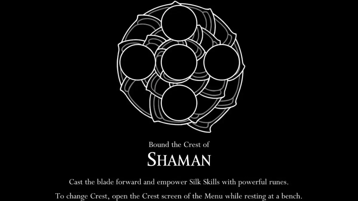 Расположение Герба Шамана в Hollow Knight Silksong