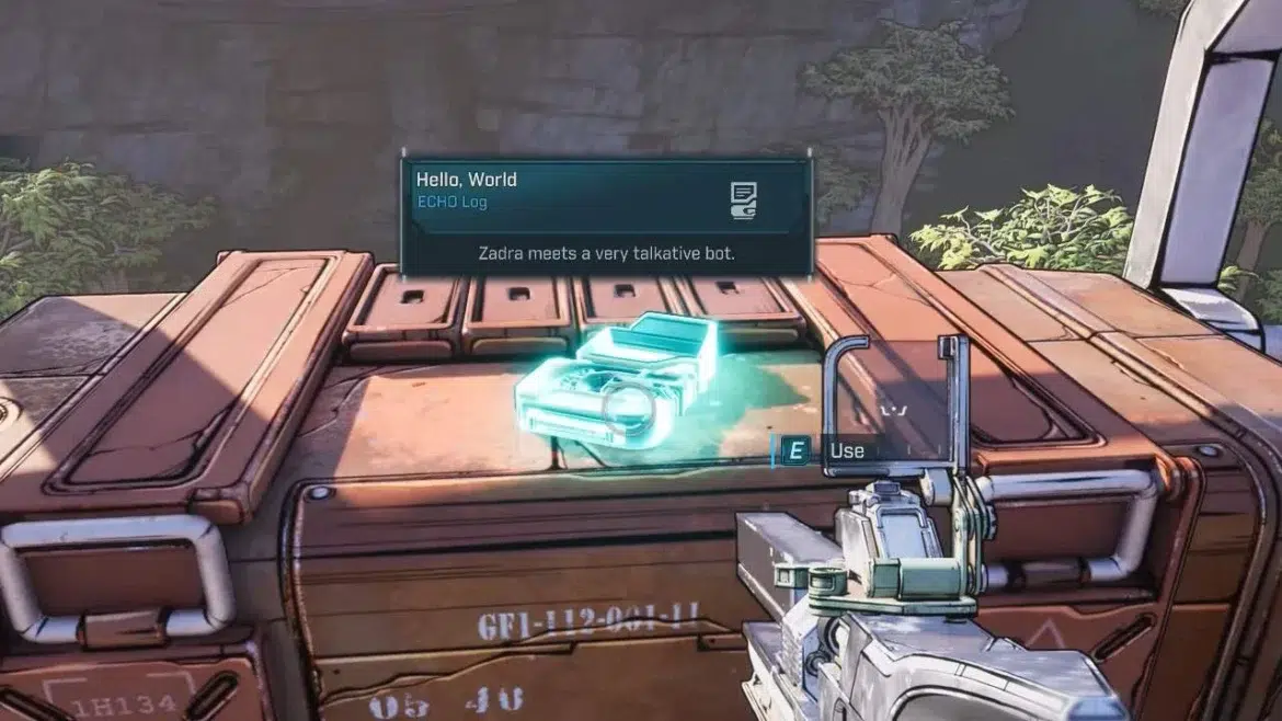 Как получить Эхо лог Бурлящая турель в Borderlands 