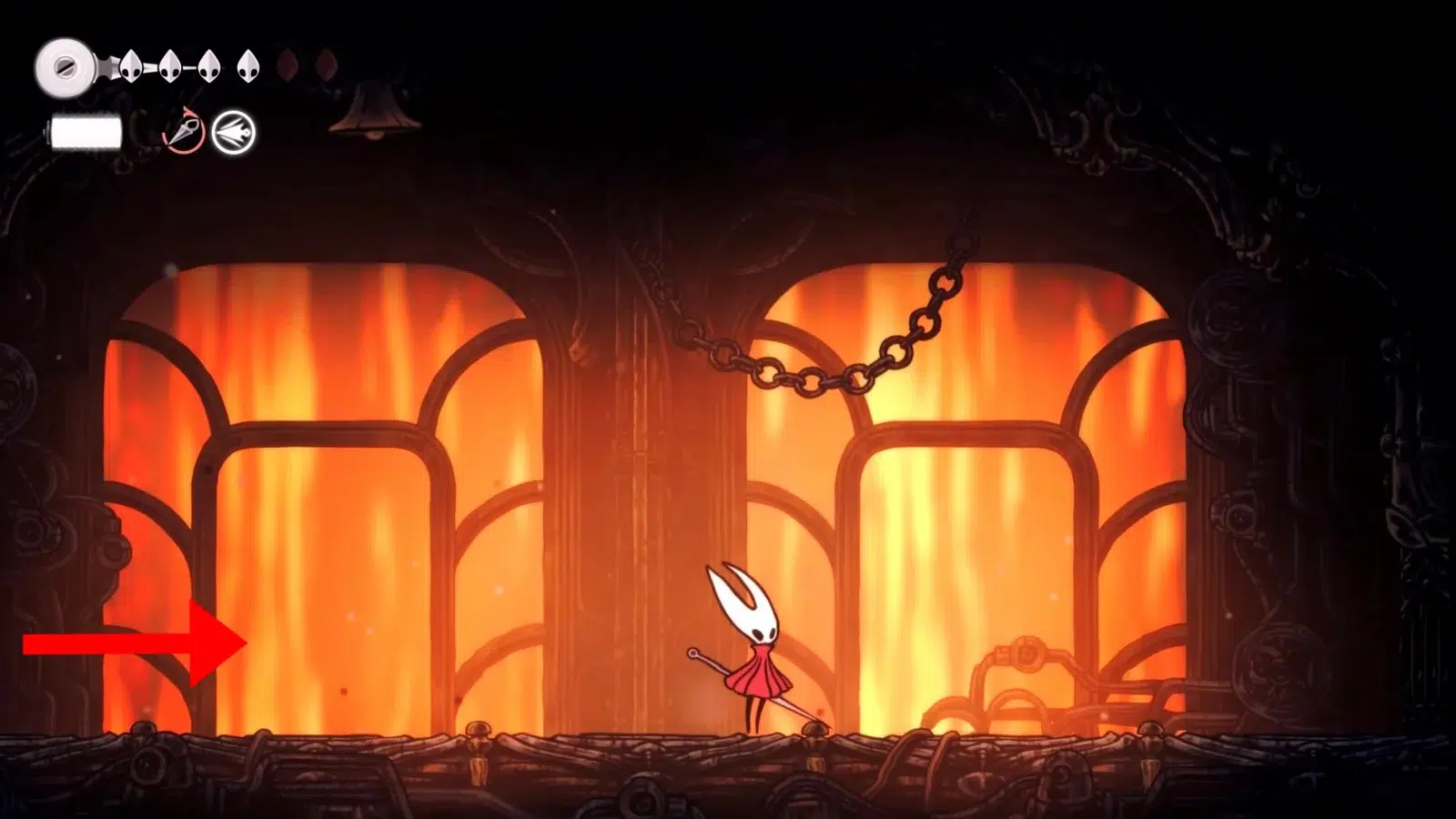 Спуститесь вниз и идите вправо