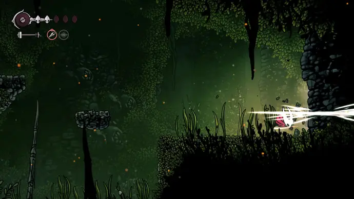 Ударьте по стене в самом правом углу следующей комнаты