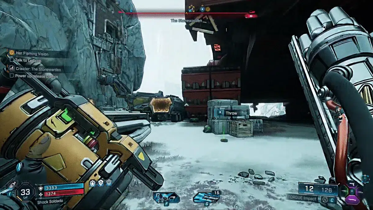 Парковка машины Stonewarden в Borderlands Парковка машины Stonewarden в Borderlands