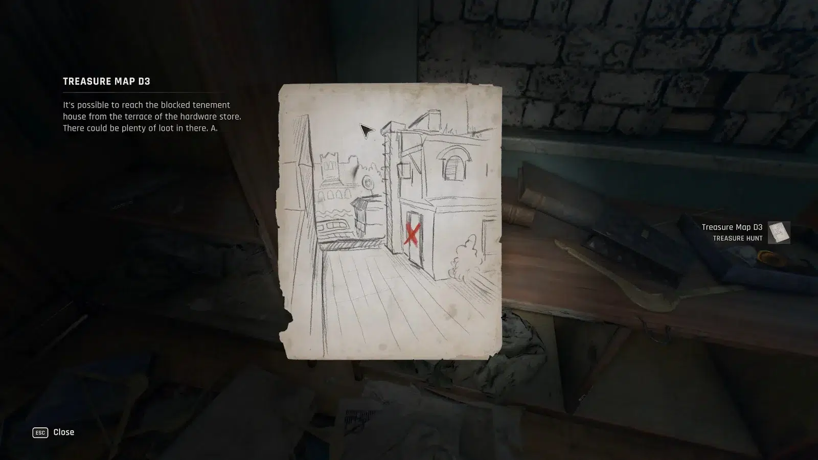 Где взять карту сокровищ D в Dying Light The Beast