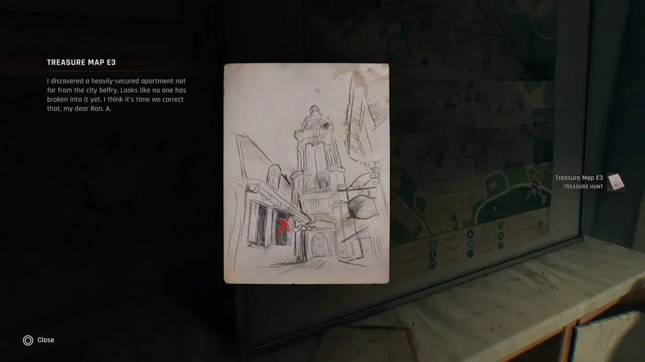 Где взять карту сокровищ E в Dying Light The Beast