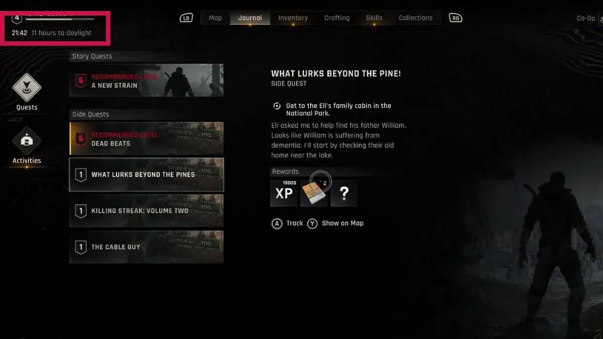 Как проверить время в Dying Light The Beast