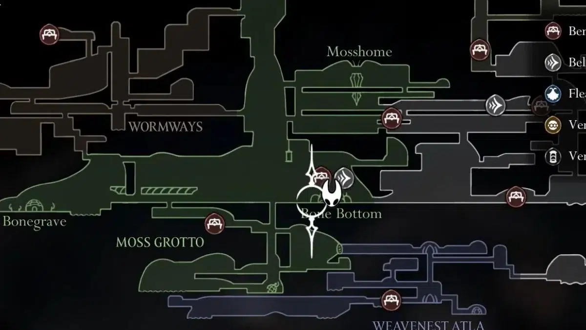 Местоположение Души Девы в Silksong