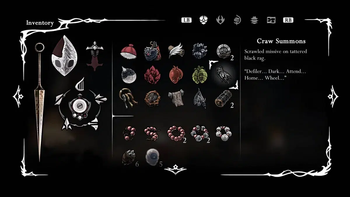 Как получить Призывы Крау в Hollow Knight Silksong