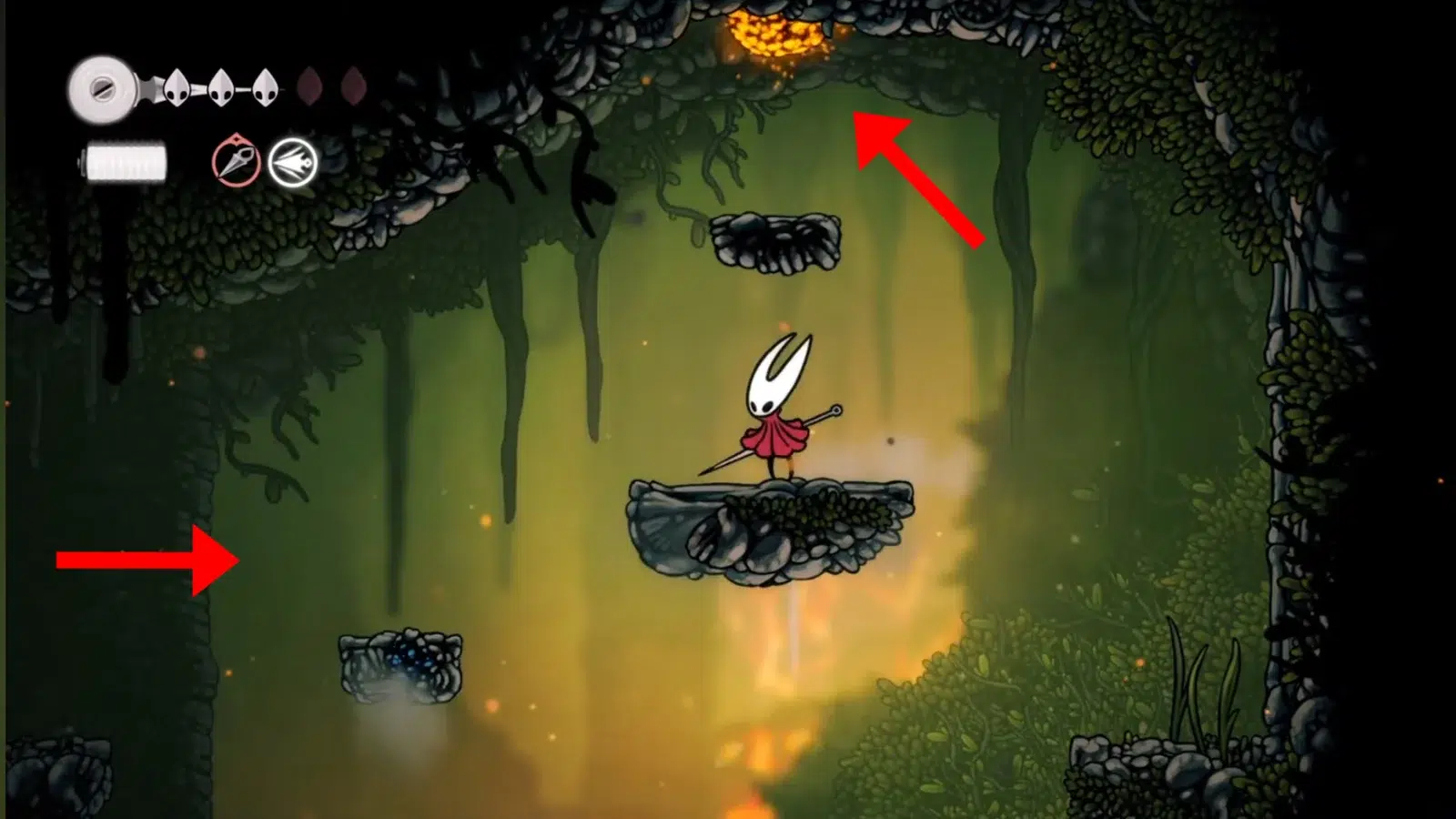 Чем дальше вы идёте вправо тем больше врагов встречается