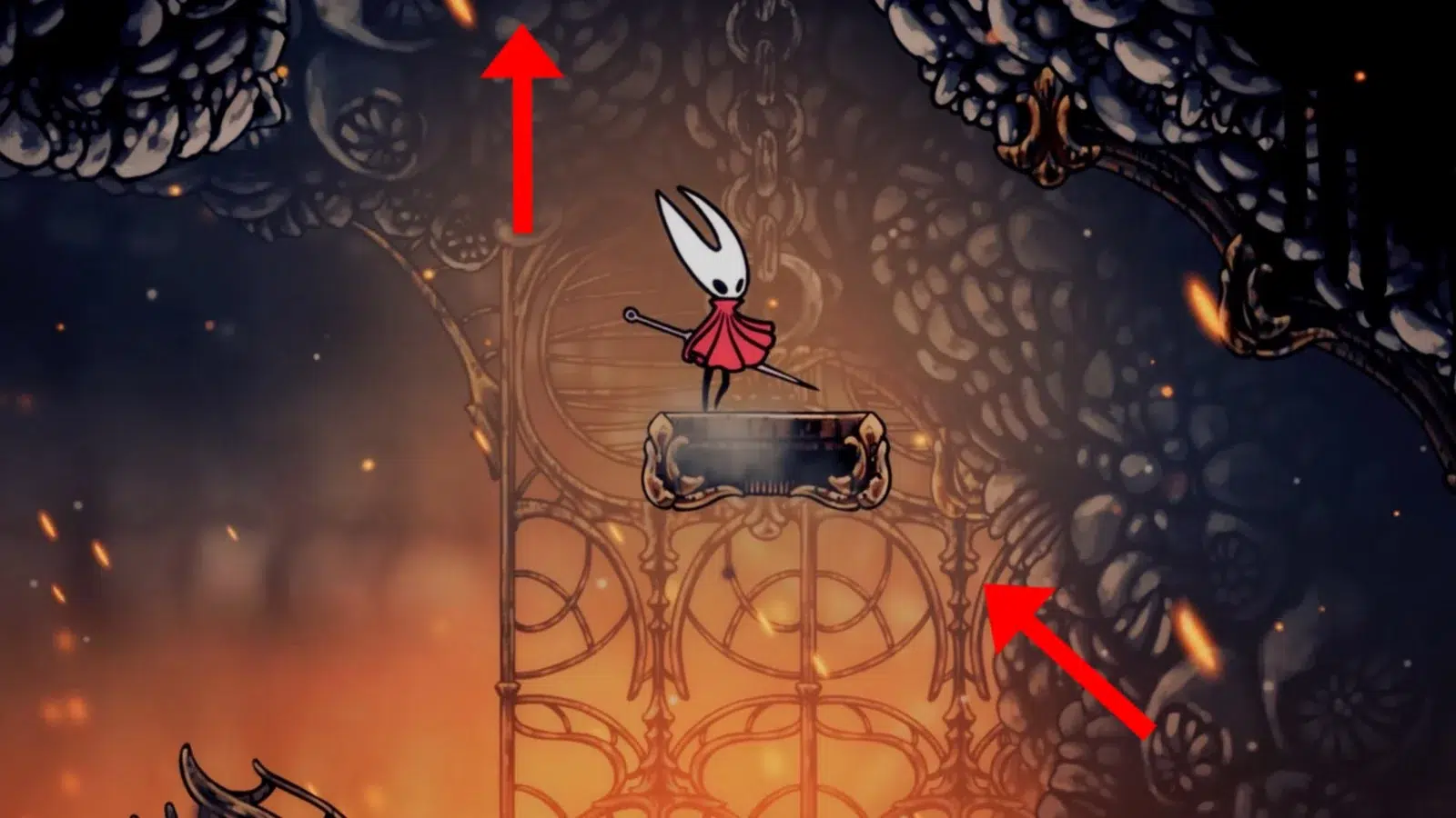 Достигнув вершины вы окажетесь в области погружённой во тьму