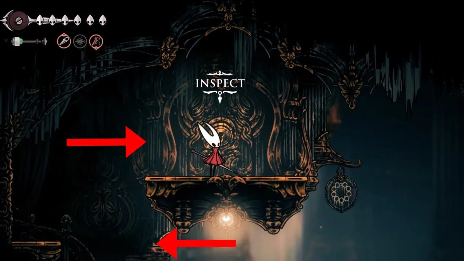 Поднимитесь по платформам и подойдите к запертой двери Поднимитесь по платформам и подойдите к запертой двери