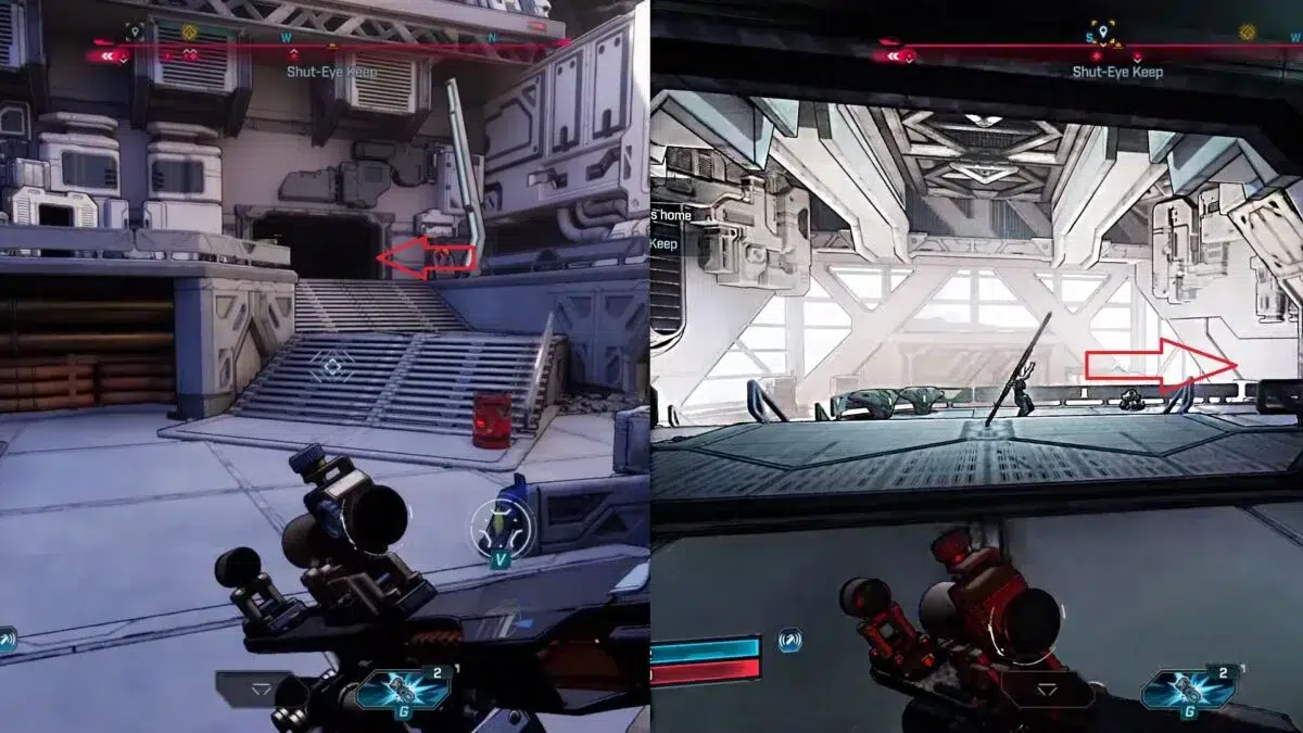 Навигация внутри убежища ShutEye Keep в Borderlands 4 Навигация внутри убежища Shut Eye Keep в Borderlands 4