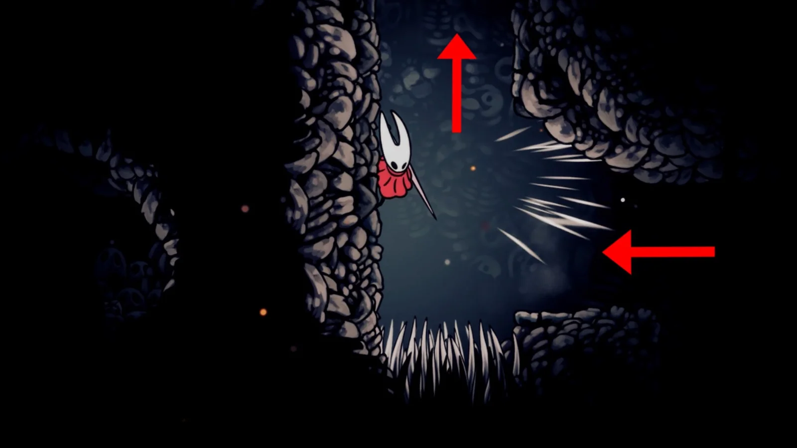 Здесь вам нужно прыгать и взбираться наверх