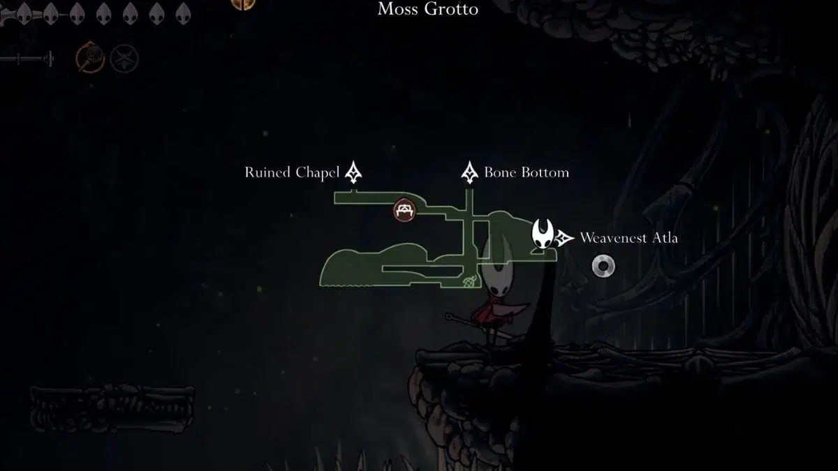 Местоположение Ловца в Silksong