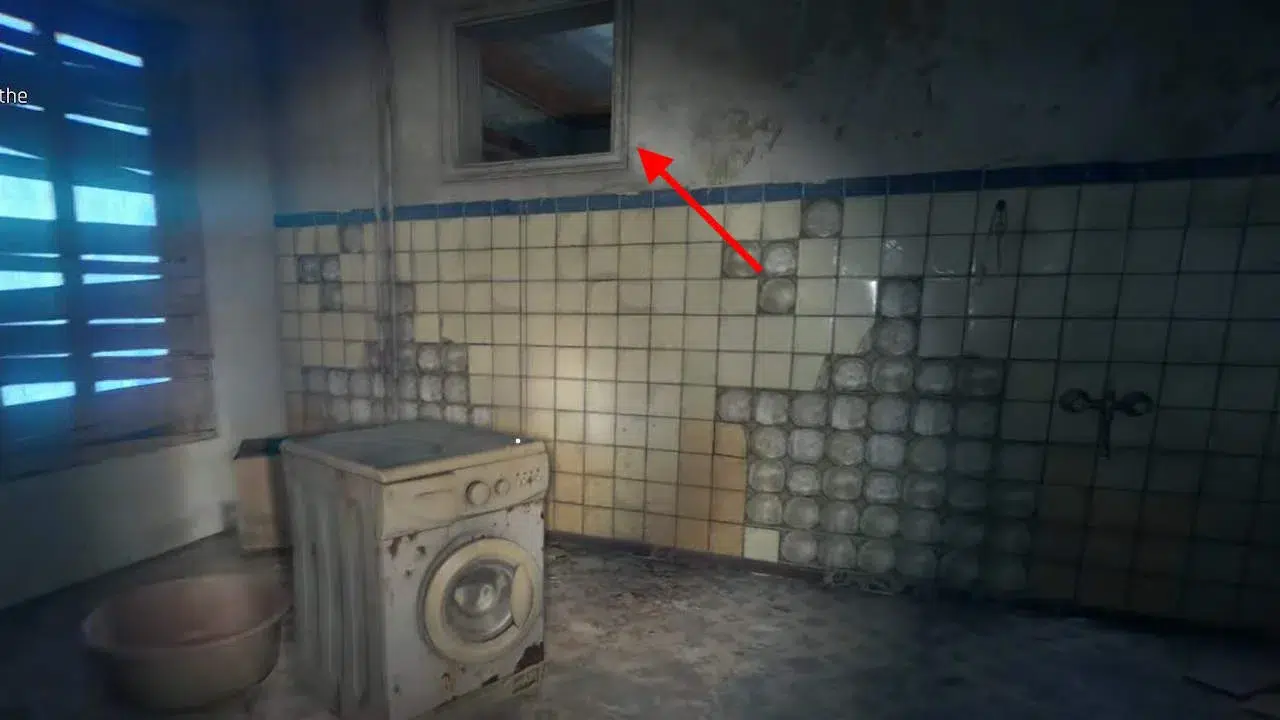 Поднимитесь по отверстию чтобы войти в запертую комнату