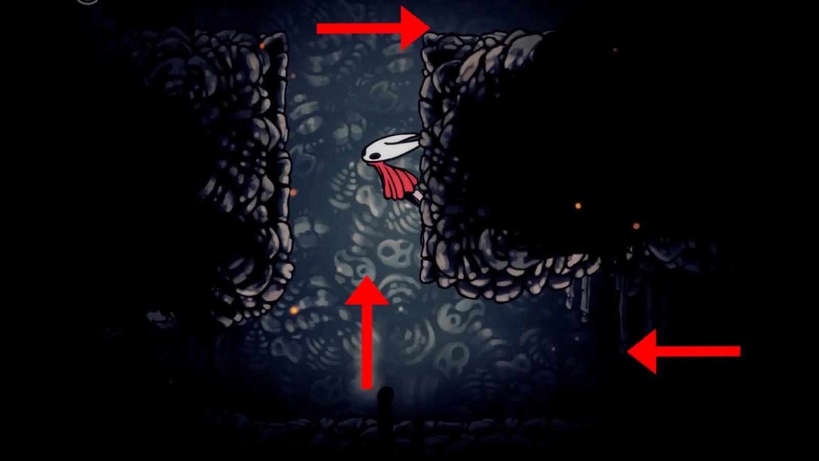 Как только вы пойдёте влево вы найдёте ещё один проход наверх