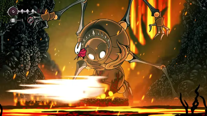 Всё время прыгайте вверх и атакуйте его голову как можно чаще