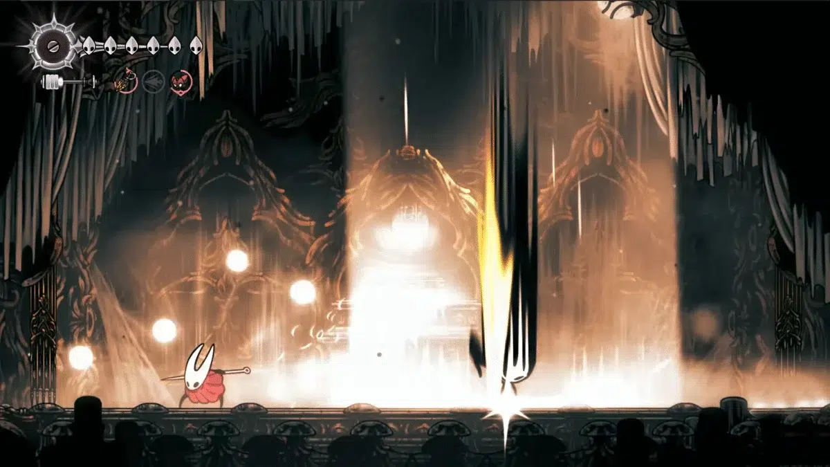 Луч молнии с зоной поражения