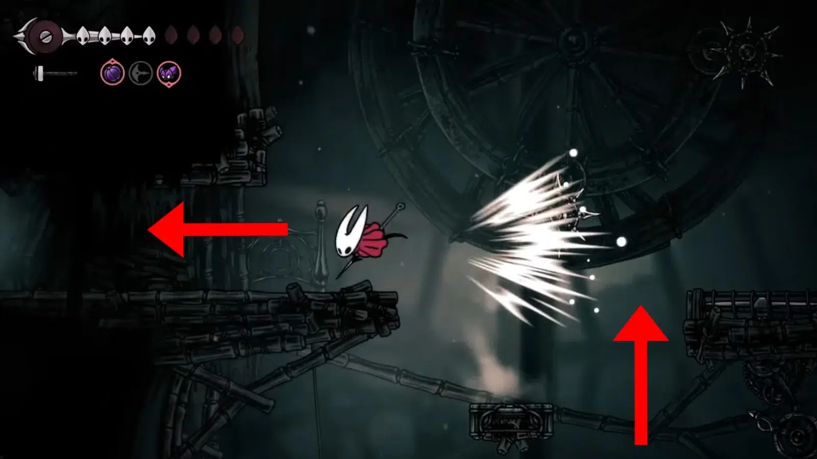 Воздушные шахты в Hollow Knight: Silksong