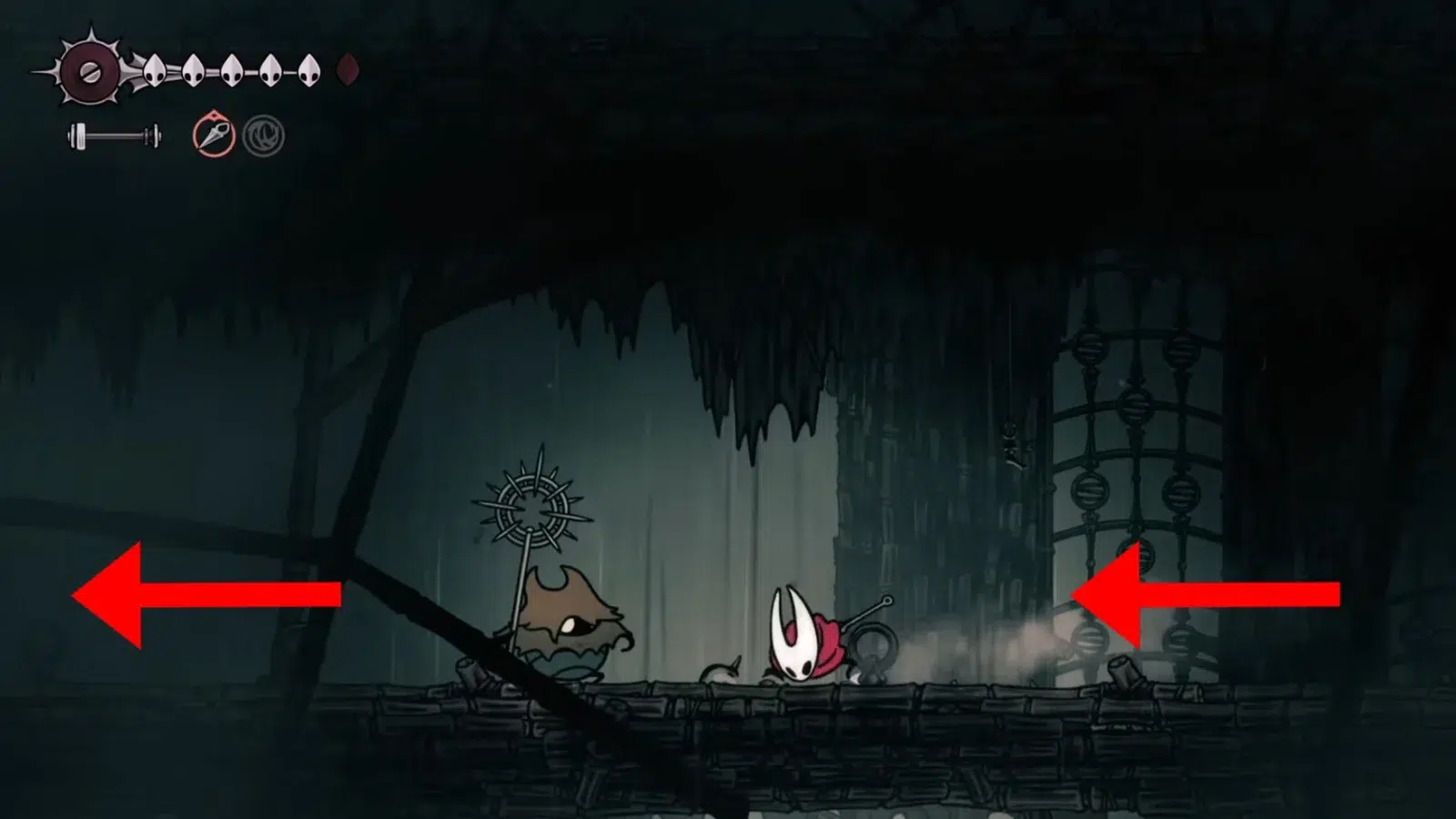 В новой области вы столкнётесь с врагом с шипованным оружием В новой области вы столкнётесь с врагом с шипованным оружием