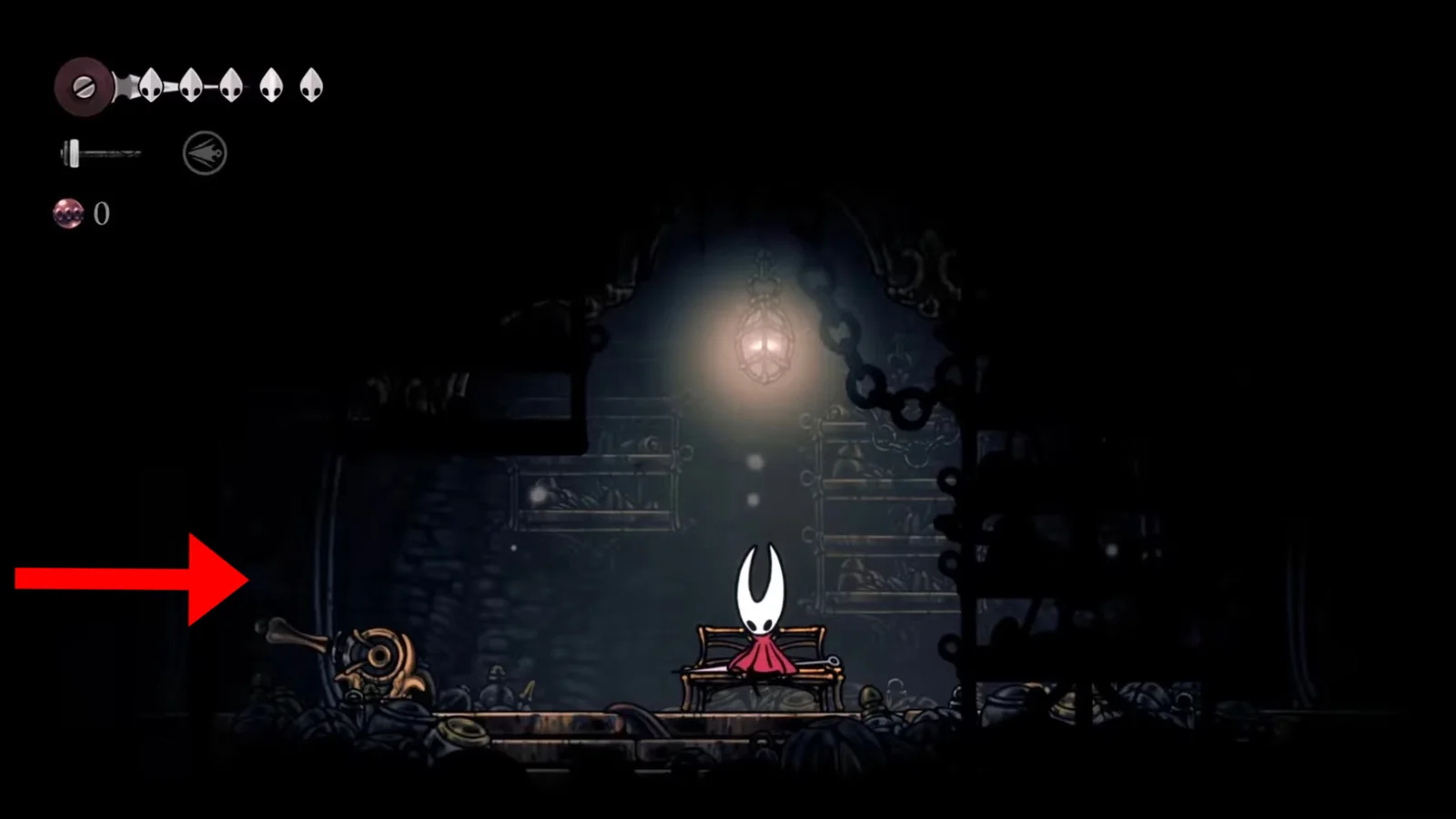 Ударьте по рычагу и спуститесь вниз