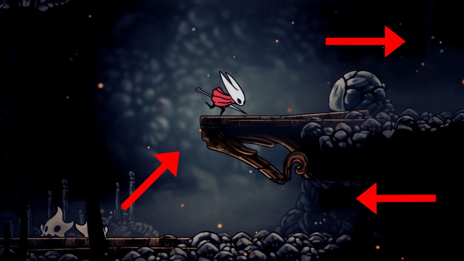 Войдя в новую область идите влево