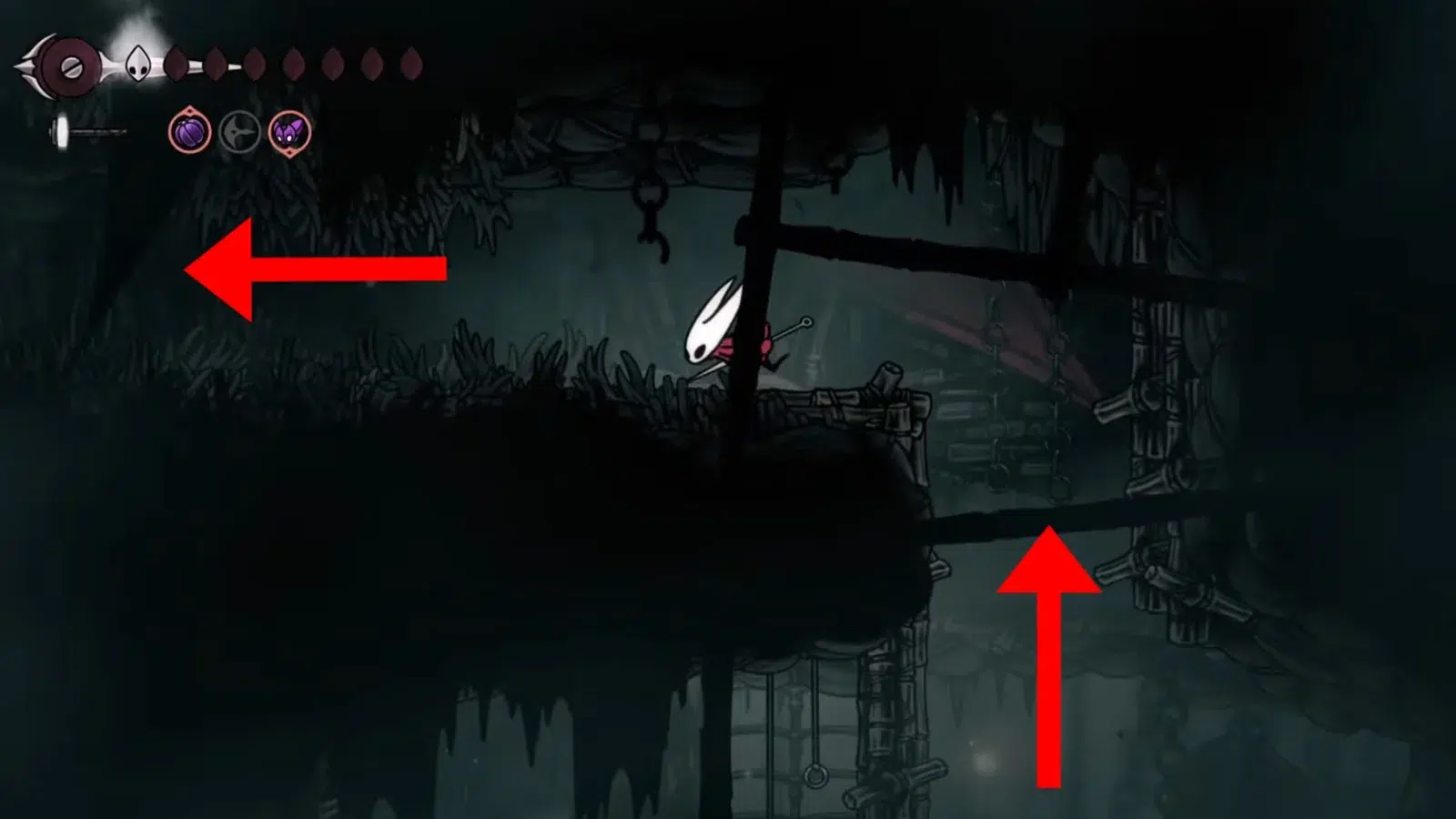 Узкий проход в Hollow Knight: Silksong