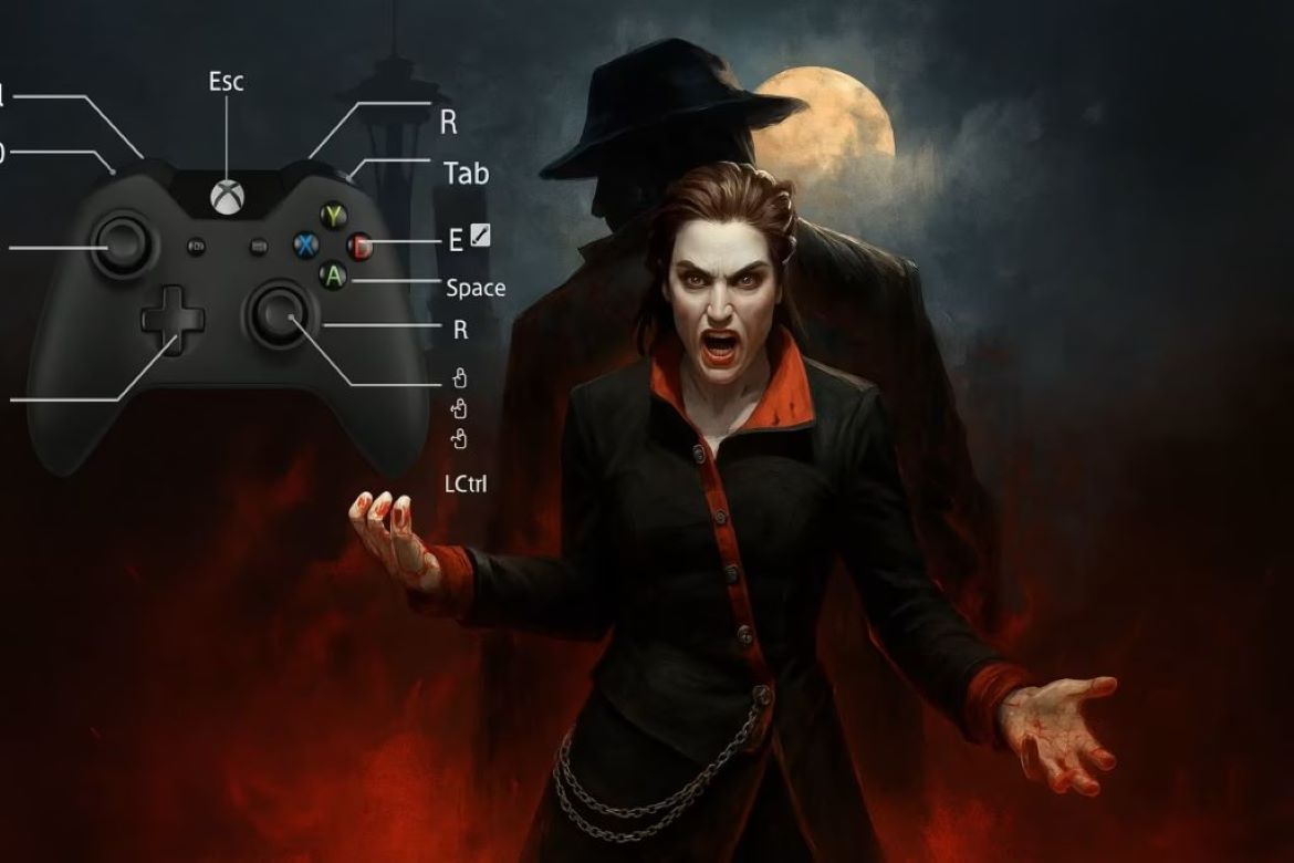 Привязки клавиш Vampire The Masquerade Bloodlines 2