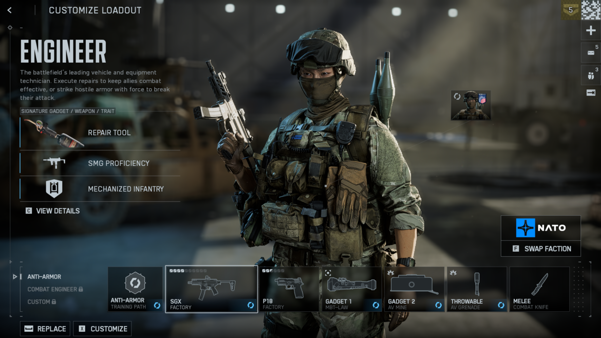Пассивные способности класса Инженер в Battlefield 6
