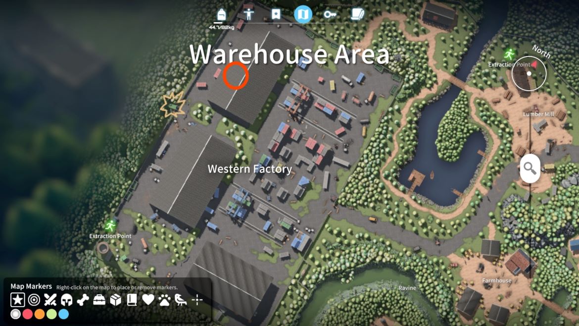 Доберитесь до отмеченной области