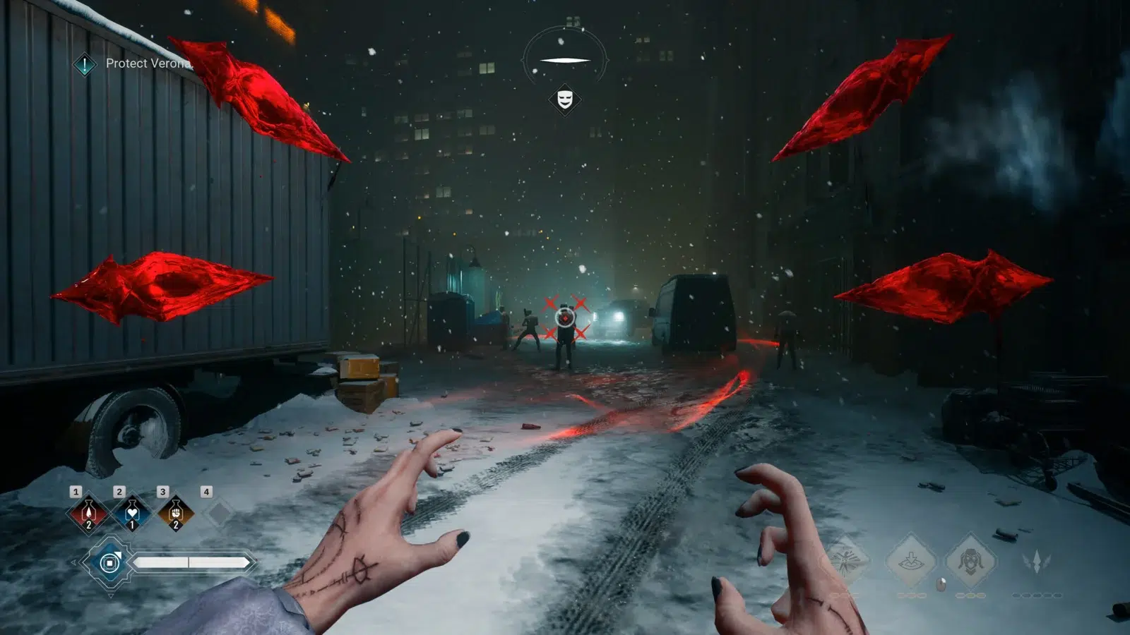 Скриншот из Vampire The Masquerade Bloodlines с геймплеем от первого лица