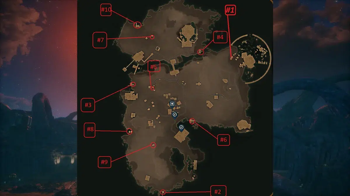 Карта Райского острова в The Outer Worlds со всеми местами выпусков Ежеквартального журнала научных приключений Карта Райского острова в The Outer Worlds со всеми местами выпусков Ежеквартального журнала научных приключений